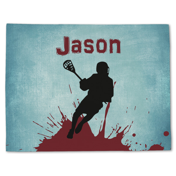 Custom Lacrosse Single-Sided Linen Placemat - Single w/ Name or Text