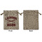 Lacrosse Medium Burlap Gift Bag - Front Approval