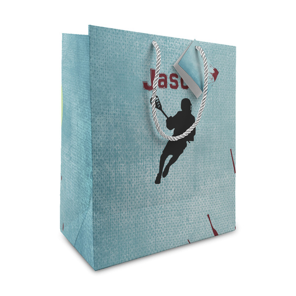 Custom Lacrosse Medium Gift Bag (Personalized)