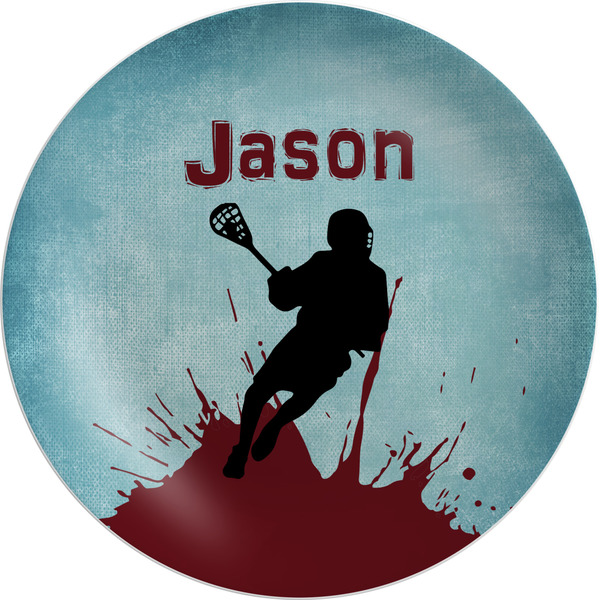 Custom Lacrosse Melamine Plate (Personalized)