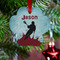 Lacrosse Metal Paw Ornament - Lifestyle