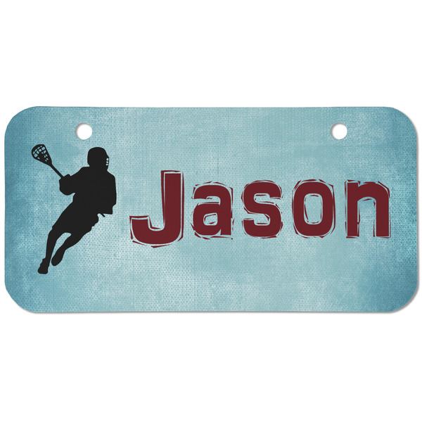 Custom Lacrosse Mini/Bicycle License Plate (2 Holes) (Personalized)