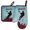 Lacrosse Neoprene Oven Mitt and Pot Holder Set - Left