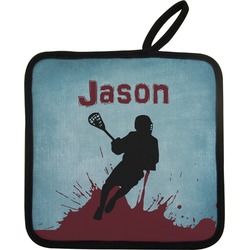Lacrosse Pot Holder w/ Name or Text