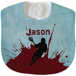 Lacrosse Velour Baby Bib w/ Name or Text