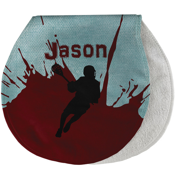 Custom Lacrosse Burp Pad - Velour w/ Name or Text