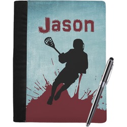 Lacrosse Notebook Padfolio - Large w/ Name or Text