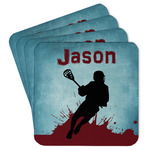 Lacrosse Paper Coasters w/ Name or Text