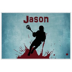 Lacrosse Laminated Placemat w/ Name or Text