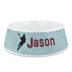 Lacrosse Plastic Dog Bowl - Medium (Personalized)