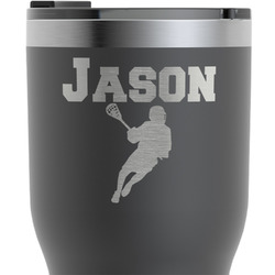 Lacrosse RTIC Tumbler - Black - Engraved Front (Personalized)