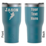 Lacrosse RTIC Tumbler - Dark Teal - Laser Engraved - Double-Sided (Personalized)