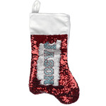 Lacrosse Reversible Sequin Stocking - Red (Personalized)