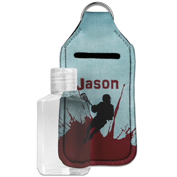 Custom Lacrosse Hand Sanitizer & Keychain Holder - Large (Personalized)