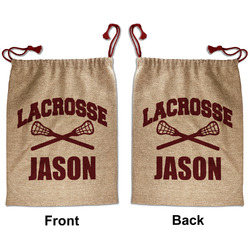 Lacrosse Santa Sack - Front & Back (Personalized)