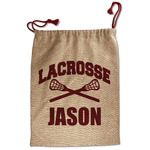 Lacrosse Santa Sack - Front (Personalized)