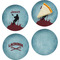 Lacrosse Set of Appetizer / Dessert Plates