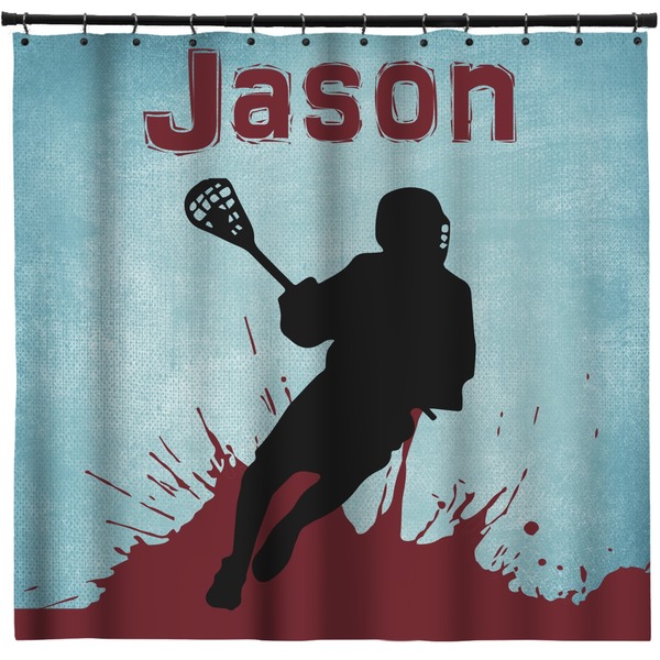 Custom Lacrosse Shower Curtain - Custom Size (Personalized)