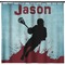 Lacrosse Shower Curtain (Personalized) (Non-Approval)