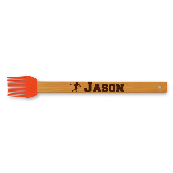 Custom Lacrosse Silicone Brush - Red (Personalized)