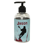 Lacrosse Plastic Soap / Lotion Dispenser (8 oz - Small - Black) (Personalized)