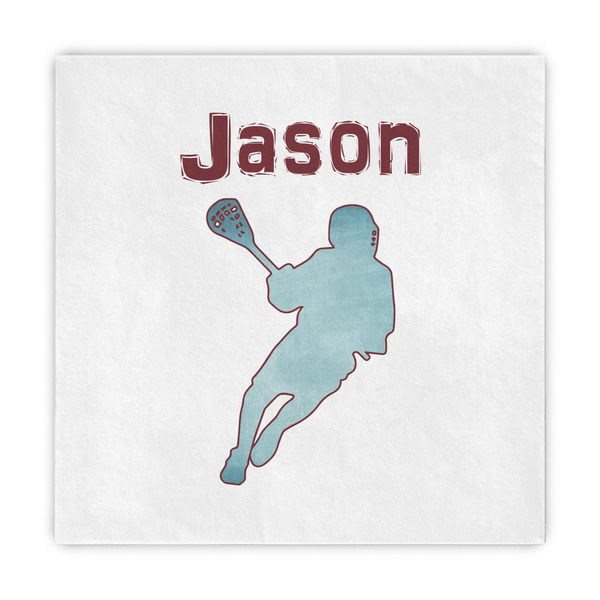 Custom Lacrosse Standard Decorative Napkins (Personalized)