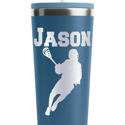 Lacrosse RTIC Everyday Tumbler with Straw - 28oz - Steel Blue - Double-Sided (Personalized)