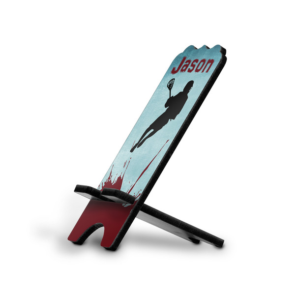 Custom Lacrosse Stylized Cell Phone Stand - Large (Personalized)