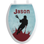 Lacrosse Toilet Seat Decal - Elongated (Personalized)