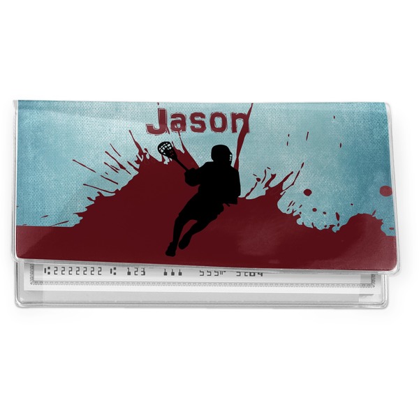 Custom Lacrosse Vinyl Checkbook Cover (Personalized)