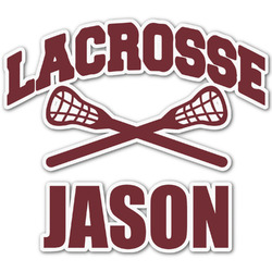 Lacrosse Graphic Decal - Small (Personalized)