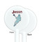 Lacrosse White Plastic 5.5" Stir Stick - Single Sided - Round - Front & Back