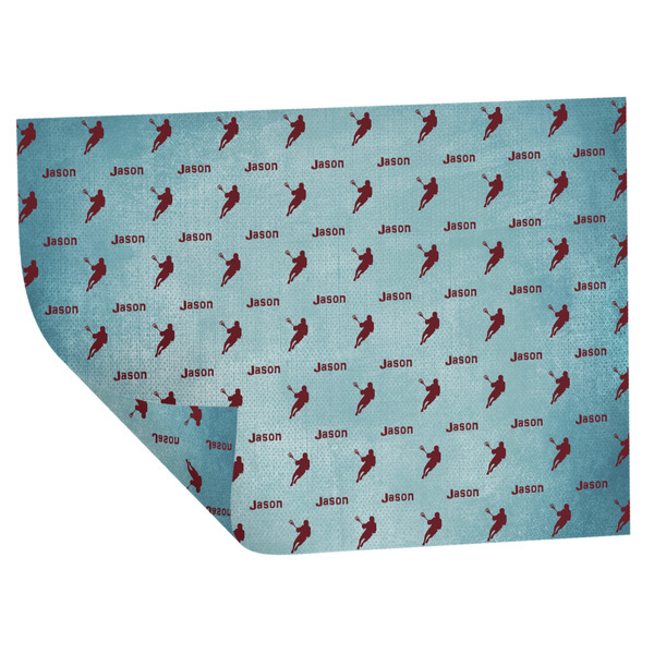 Custom Lacrosse Wrapping Paper Sheets - Double-Sided - 20" x 28" (Personalized)