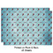 Lacrosse Wrapping Paper Sheet - Double Sided - Front