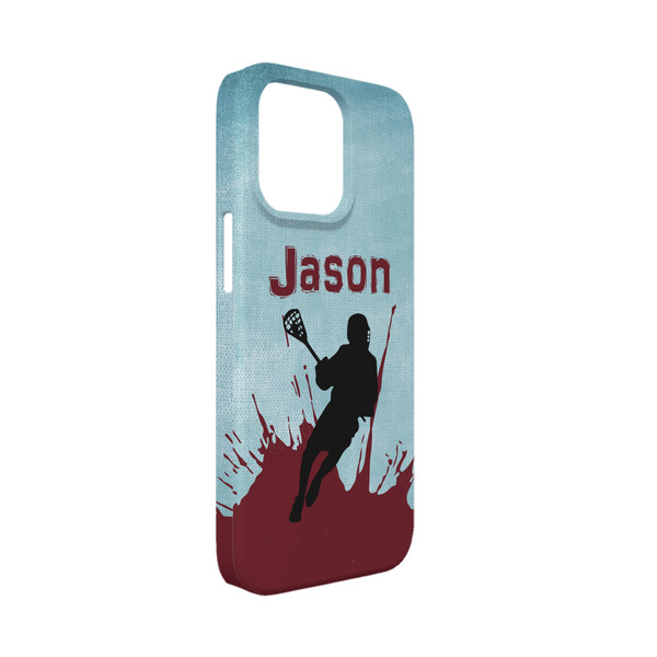 Custom Lacrosse iPhone Case - Plastic - iPhone 13 Mini (Personalized)