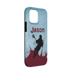 Lacrosse iPhone Case - Rubber Lined - iPhone 13 Mini (Personalized)