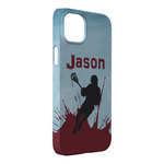 Lacrosse iPhone Case - Plastic - iPhone 14 Plus (Personalized)