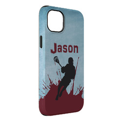 Lacrosse iPhone Case - Rubber Lined - iPhone 14 Plus (Personalized)