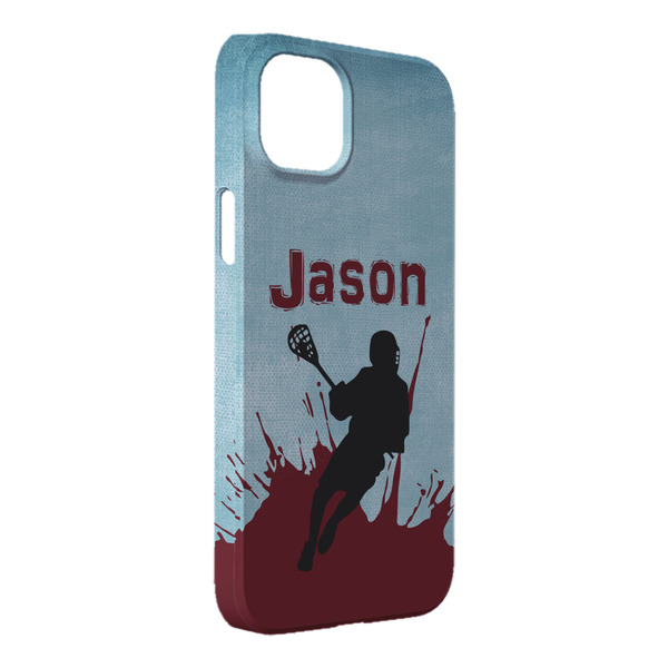 Custom Lacrosse iPhone Case - Plastic - iPhone 14 Pro Max (Personalized)