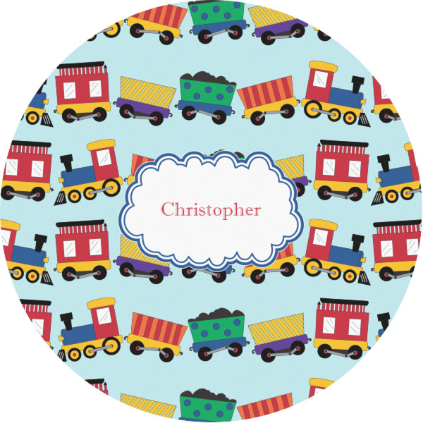 Custom Trains Multipurpose Round Labels - 1" (Personalized)