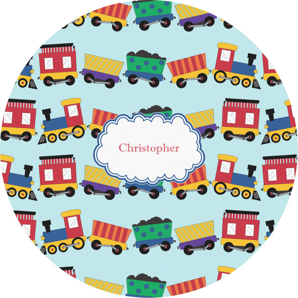 Custom Trains Multipurpose Round Labels - 2" (Personalized)