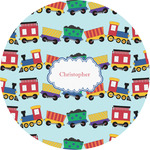 Trains Multipurpose Round Labels - Custom Sized (Personalized)