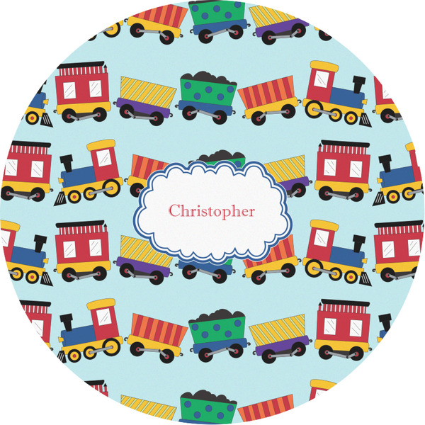 Custom Trains Multipurpose Round Labels - Custom Sized (Personalized)