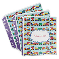 Trains 3-Ring Binder (Personalized)