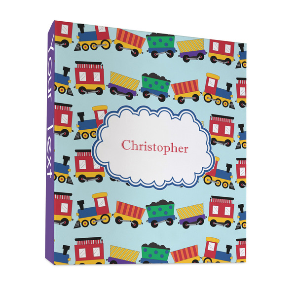 Custom Trains 3 Ring Binder - Full Wrap - 1" (Personalized)