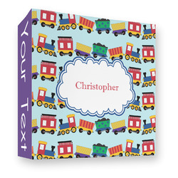 Trains 3 Ring Binder - Full Wrap - 3" (Personalized)