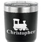 Trains 30 oz Stainless Steel Ringneck Tumbler - Black - CLOSE UP