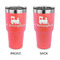 Trains 30 oz Stainless Steel Ringneck Tumblers - Coral - Double Sided - APPROVAL