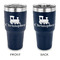 Trains 30 oz Stainless Steel Ringneck Tumblers - Navy - Double Sided - APPROVAL