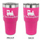 Trains 30 oz Stainless Steel Ringneck Tumblers - Pink - Double Sided - APPROVAL